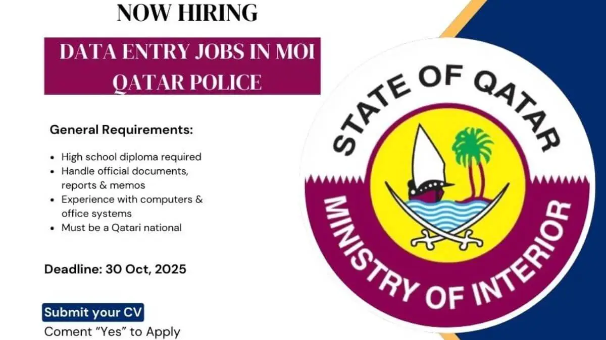 Data Entry Jobs in Qatar Police