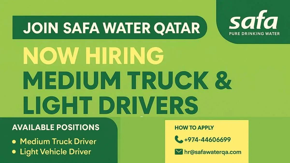 Safa Water Qatar Jobs