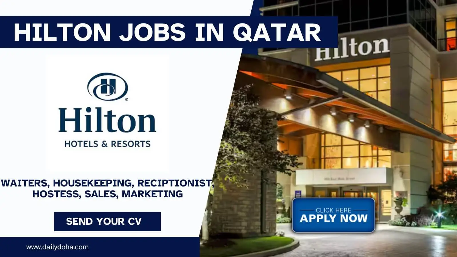 Hilton Hotel Jobs in Qatar