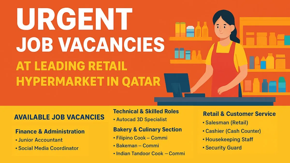 New Hypermarket Jobs in Qatar