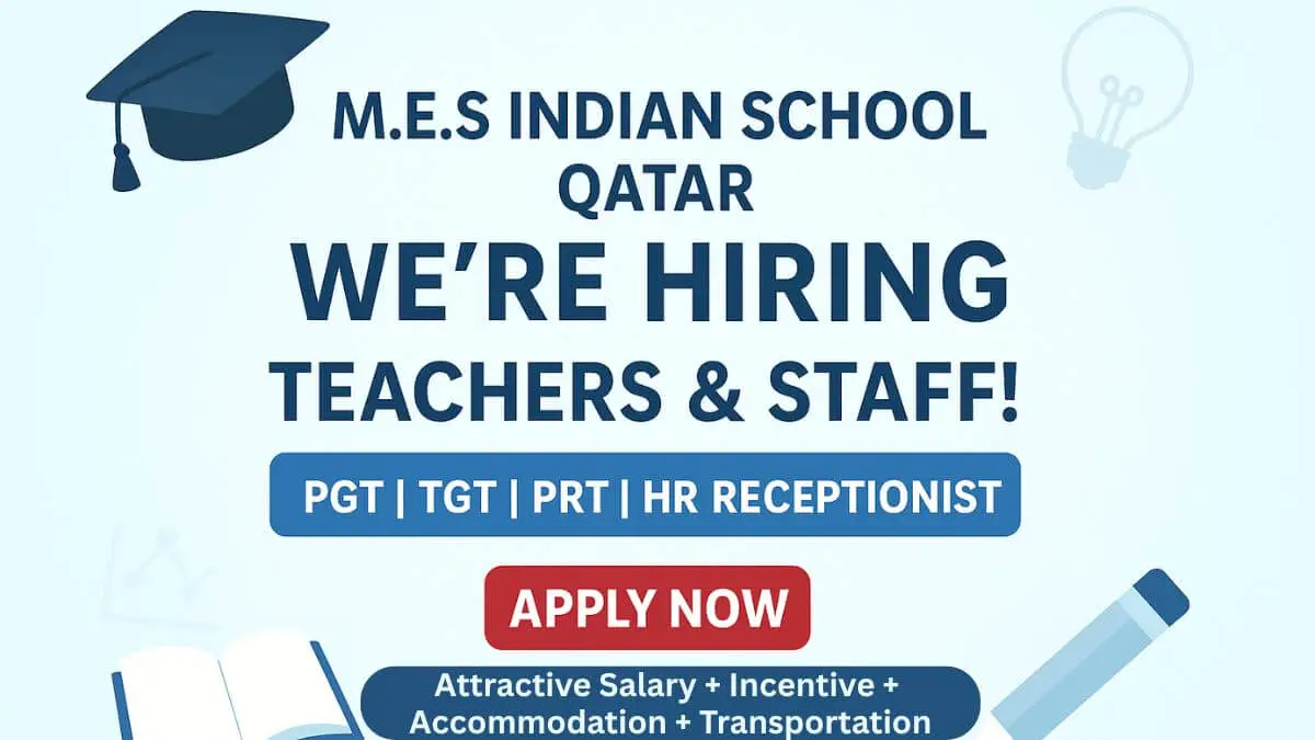 Indian School Jobs in Qatar